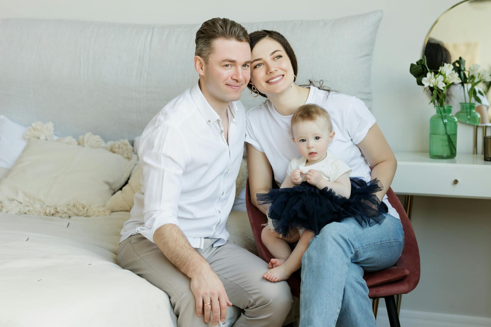 Os fundadores da Aylla & Co. com a sua filha